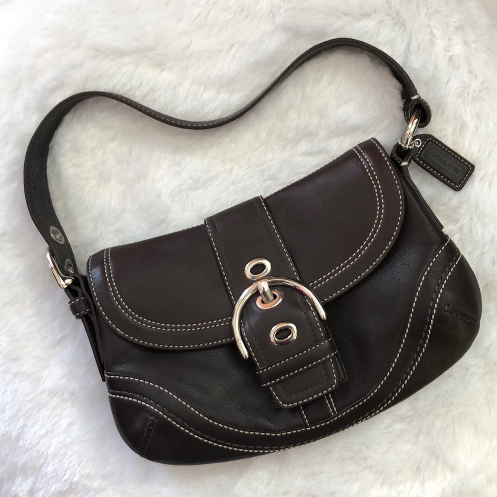 Coach Brown Leather Soho Shoulder Hobo bag F10909